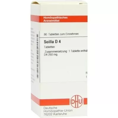 SCILLA D 4 tabletid, 80 tk SCILLA D 4 tabletid, 80 tk