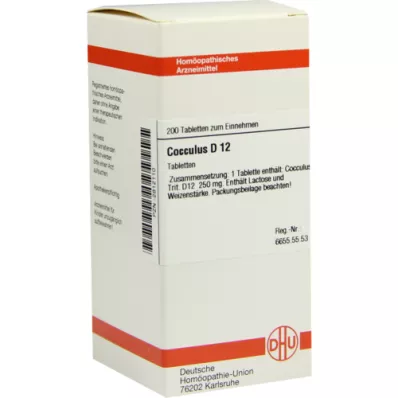 COCCULUS D 12 tabletid, 200 tk