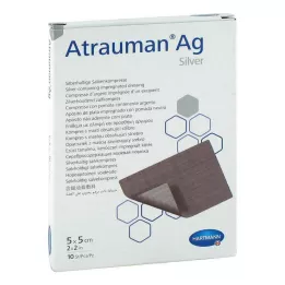 ATRAUMAN Ag 5x5 cm steriilsed kompressid, 10 tk