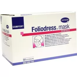 FOLIODRESS mask Comfort Perfect Grün OP-maskid, 50 tk