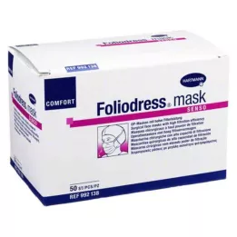 FOLIODRESS mask Comfort senso OP-mask roheline, 50 |2| tükki |2|