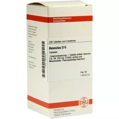 Aesculus d 6 tabletid, 200 tk