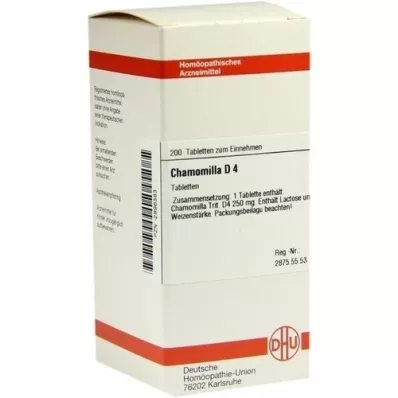 Chamomilla D 4 tabletid, 200 tk