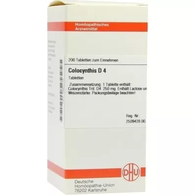 COLOCYNTHIS D 4 tabletid, 200 tk COLOCYNTHIS D 4 tabletid, 200 tk