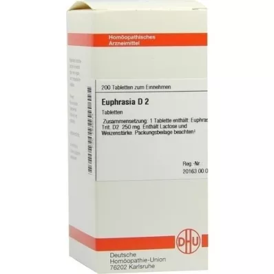 EUPHRASIA D 2 tabletid, 200 tk EUPHRASIA D 2 tabletid, 200 tk