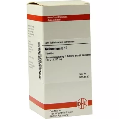 GELSEMIUM D 12 tabletid, 200 tk