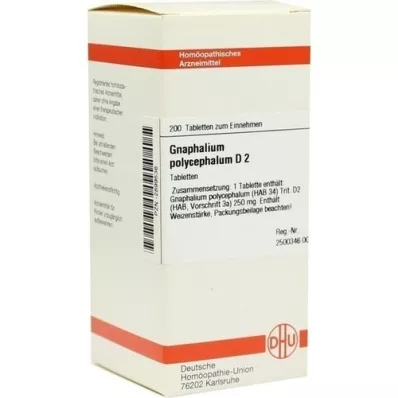 Gnaphalium Polyc D 2, 200 tk Gnaphalium Polyc D 2, 200 tk