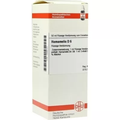 HAMAMELIS D 6 lahjendus, 50 ml HAMAMELIS D 6 lahjendus, 50 ml