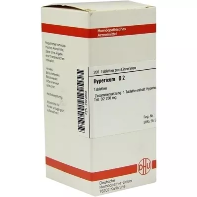 HYPERICUM D 2 tabletid, 200 tk