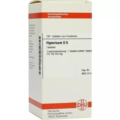 HYPERICUM D 6 tabletid, 200 tk