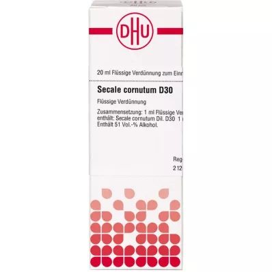 SECALE CORNUTUM D 30 Lahjendus, 20 ml SECALE CORNUTUM D 30 Lahjendus, 20 ml