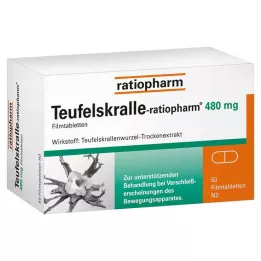 TEUFELSKRALLE-RATIOPHARM Õhukese polümeerikattega tabletid, 50 tk