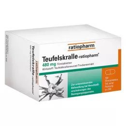 TEUFELSKRALLE-RATIOPHARM Õhukese polümeerikattega tabletid, 200 tk