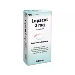 LOPACUT 2 mg õhukese polümeerikattega tabletid, 10 tk