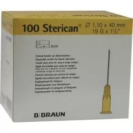 STERICAN kanüülid 19 Gx1 1/2 1,1x40 mm, 100 tk