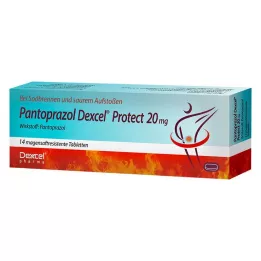 PANTOPRAZOL Dexcel Protect 20 mg gastroresistentsed tabletid, 14 tk