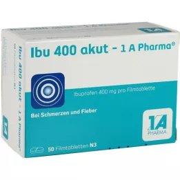 IBU 400 AKUT-1A Pharma Filmiga kaetud tabletid, 50 tk