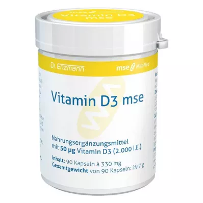 VITAMIN D3 MSE kapslid, 90 tk VITAMIN D3 MSE kapslid, 90 tk