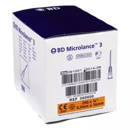 BD MICROLANCE Kanüül 25 G 5/8 0,5x16 mm, 100 tk