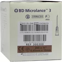 BD MICROLANCE kanüül 26 g 3/8 0,45x10 mm, 100 tk