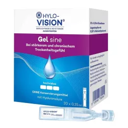 HYLO-VISION Gel sine üheannuselised pipetid, 20X0,35 ml