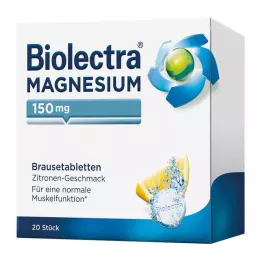 BIOLECTRA Magneesiumi 150 mg sidruni kihisevad tabletid, 20 tk