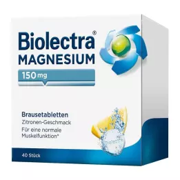 BIOLECTRA Magneesiumi 150 mg sidruni kihisevad tabletid, 40 tk