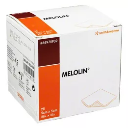 MELOLIN 5x5 cm haavasidemed steriilsed, 25 tk