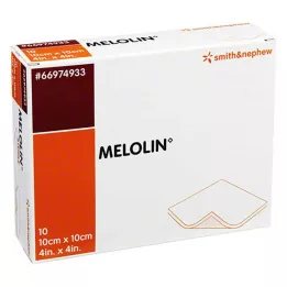 MELOLIN 10x10 cm haavasidemed steriilsed, 10 tk