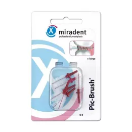 MIRADENT Interd.Pic-Brush asendushari x-suur Burgundia, 6 tükki