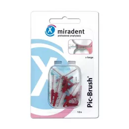 MIRADENT Interd.Pic-Brush asendushari x-suur Burgundia, 12 tükki