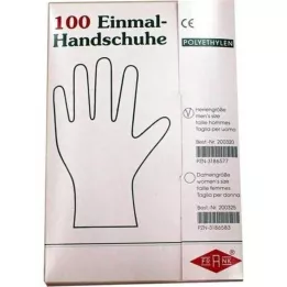 HANDSCHUHE Kui mehed Polyäthylen, 100 tk