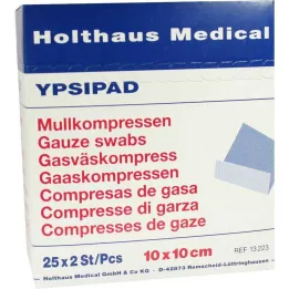 MULLKOMPRESSEN Ypsipad 10x10 cm steriilne 8-kihiline, 25x2 tk