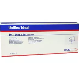 UNIFLEX Ideaalne sidumine 6 cmx5 m valge lahti, 10 tk
