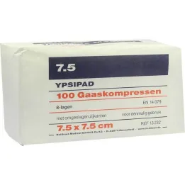 Marlilapid Ypsipad 7,5x7,5 cm mittesteriilsed 8-kihilised, 100 tk