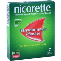 NICORETTE TX pflaster 25 mg, 7 tk