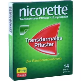 NICORETTE TX pflaster 15 mg, 14 tk