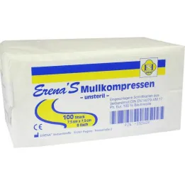 Erena mittesteriilne marli kompress 7,5, 100 tk