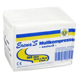 Erena mittesteriilne marli kompress 10x, 100 tk