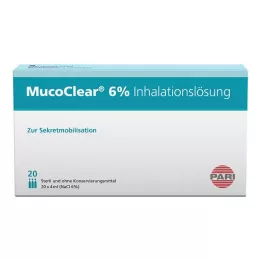 MUCOCLEAR 6% NaCl inhalatsioonilahus, 20X4 ml