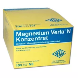 MAGNESIUM VERLA N kontsentraat pulber suukaudseks manustamiseks, 100 tk