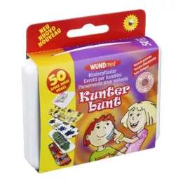 KINDERPFLASTER Värviline, 50 tükki
