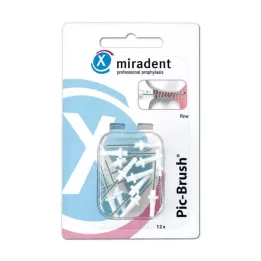 MIRADENT Interd.Pic-Brush asenduspintsel peen valge, 12 tk