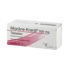 MIGRÄNE KRANIT 500 mg tabletid, 50 tk