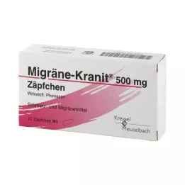 MIGRÄNE KRANIT 500 mg ravimküünlad, 10 tk