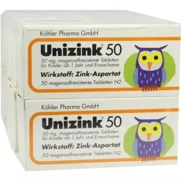 UNIZINK 50 mao -resistentsed tabletid, 10x50 tk