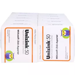 UNIZINK 50 gastroresistentset tabletti, 10X100 tk