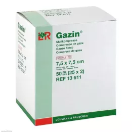 GAZIN Marli komp. 7,5x7,5 cm steriilne 8-kihiline, 25X2 tk