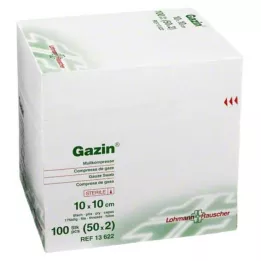GAZIN Marli komp.10x10 cm steriilne 8-kihiline, 50X2 tk