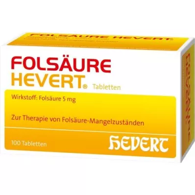 FOLSÄURE HEVERT tabletid, 100 tk